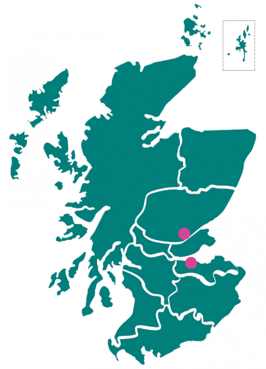 Map of Scotland